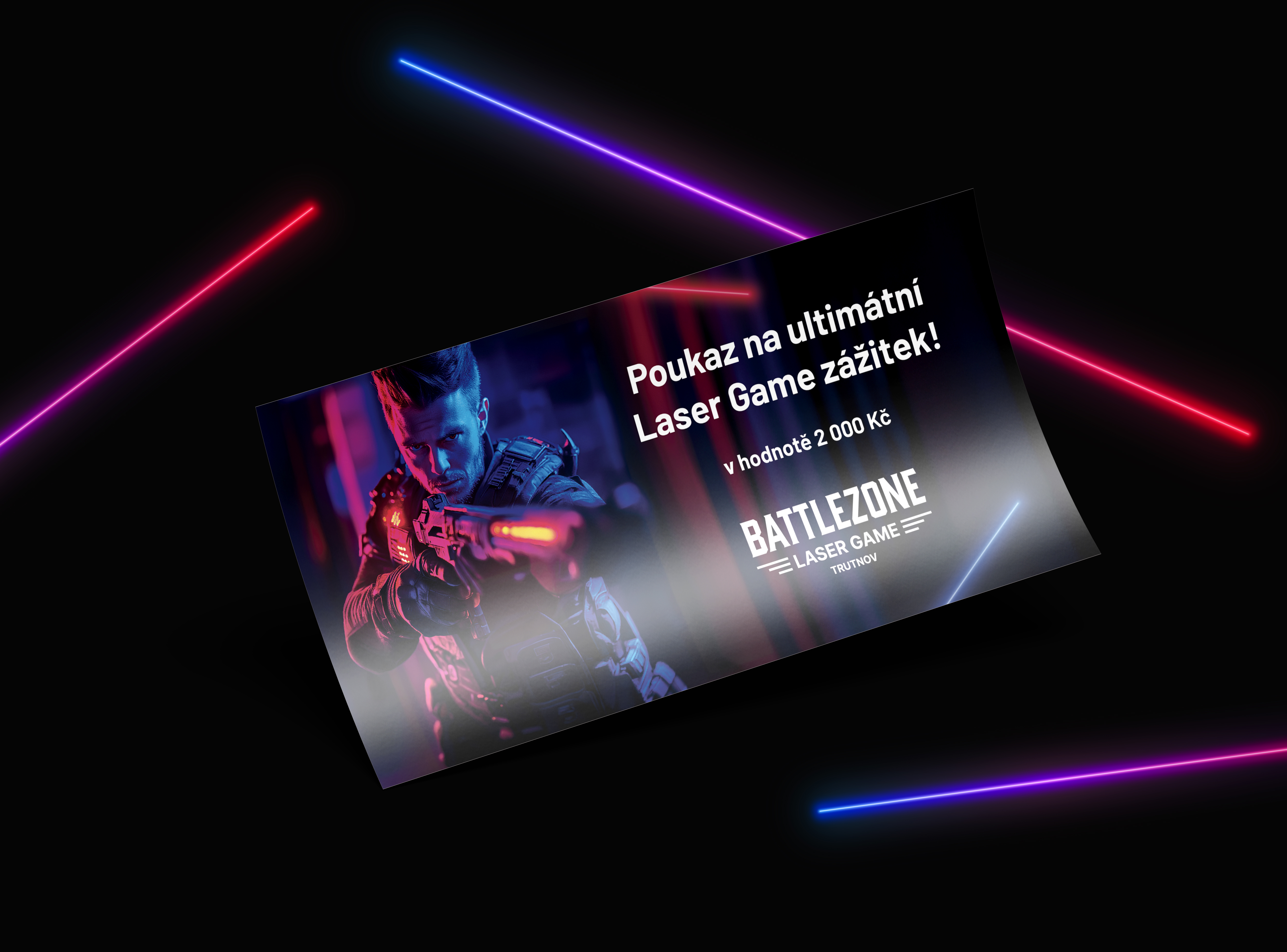 Tištěný leták Battle Zone