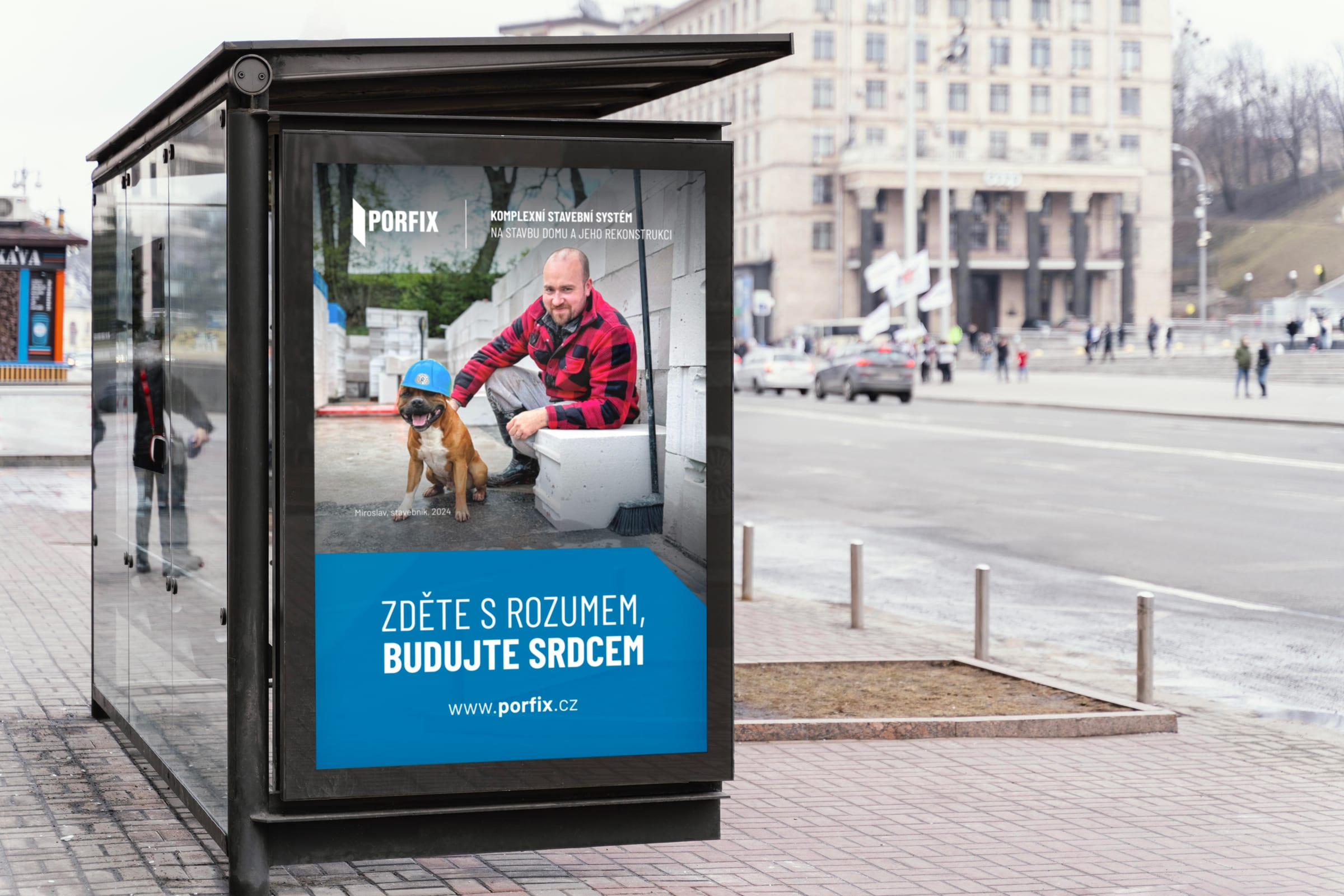 Citylight kampaň PORFIX ve veřejném prostoru
