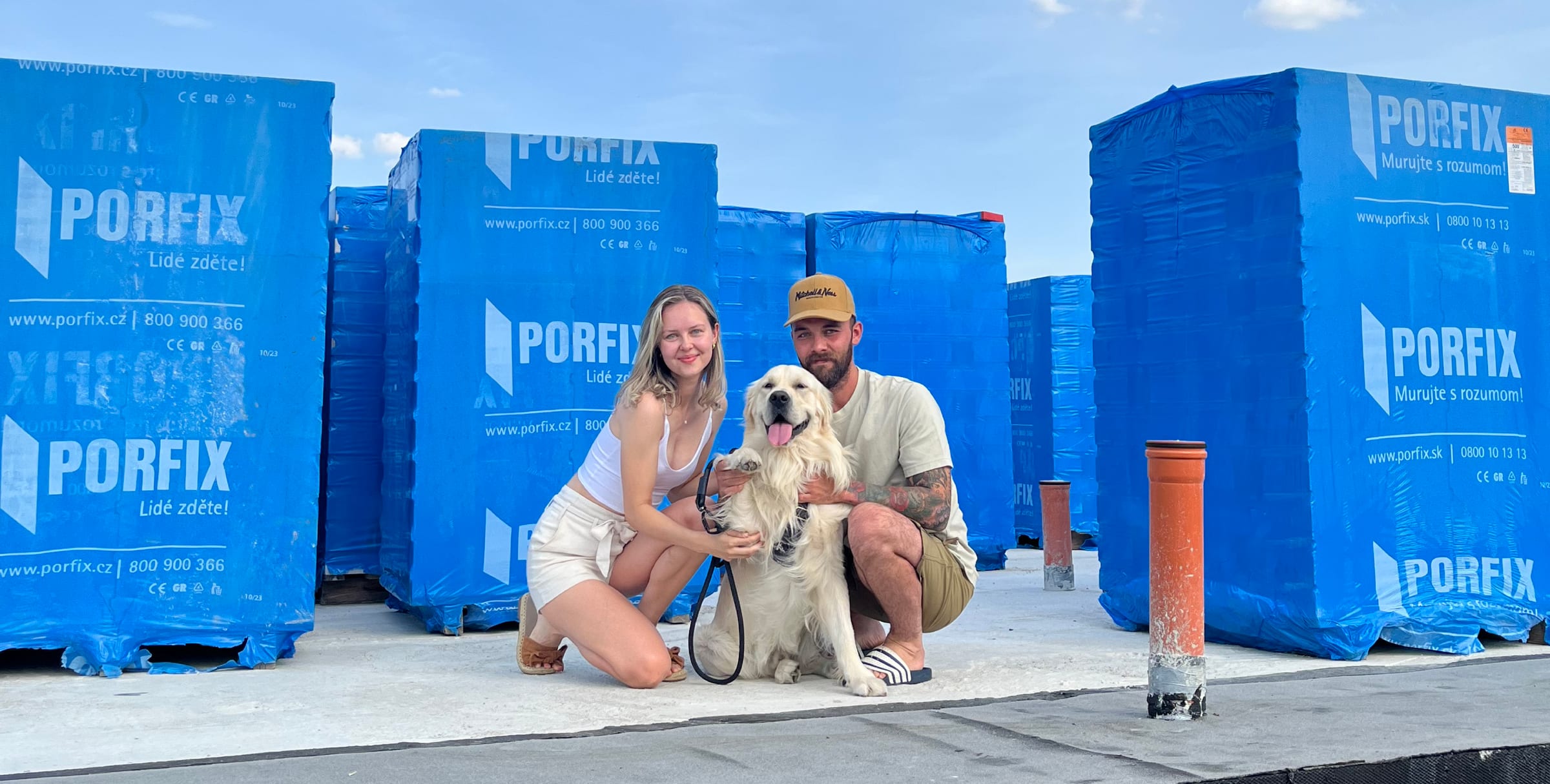 Ambasadorka PORFIX na své stavbě
